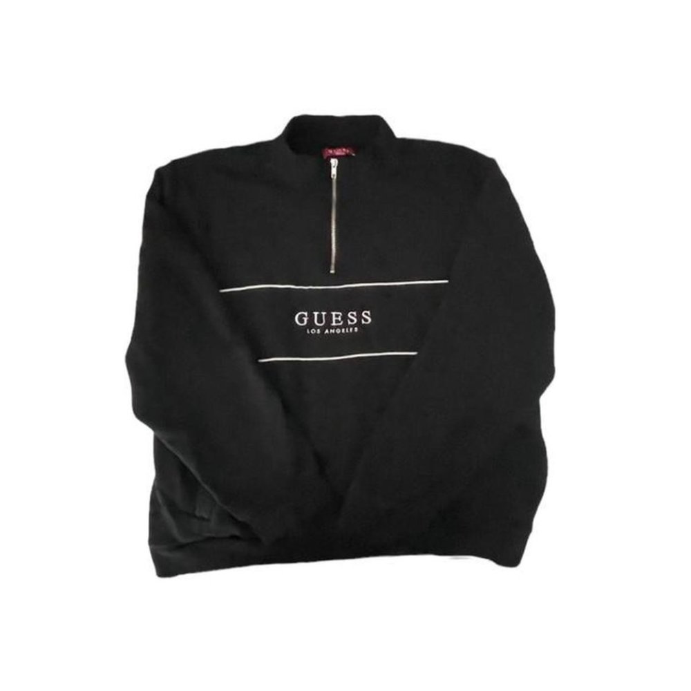 GUESS HALF ZIP SWEATER
